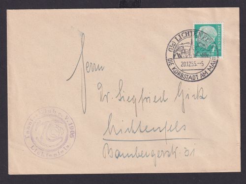 Bund Brief Drucksache EF Heuss SST Lichtenfels Absender Tennisclub Sport Tennis