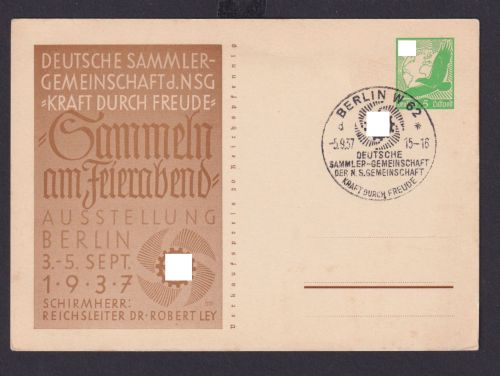 Deutsches Reich Philatelie Privatganzsache SST Berlin Deutsche Sammler