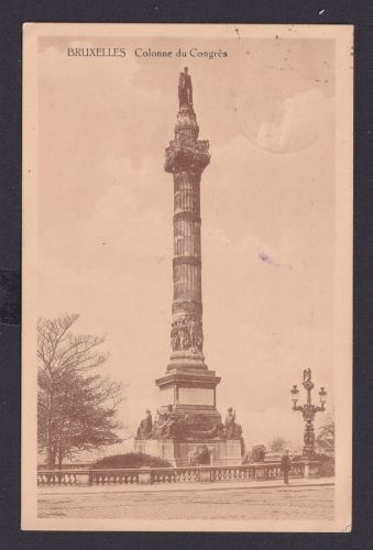 Ansichtskarte Bruxelles Brüssel Belgien Colonne du Congres Denkmal Kongress