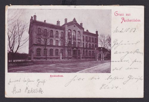Ansichtskarte Bahnpost Aschersleben Wittenberg Zug 681 Aschersleben Sachsen