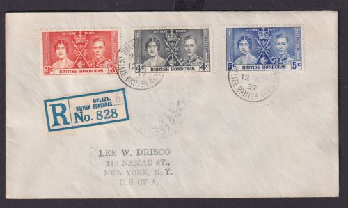Briefmarken Britische Kolonien British Honduras König Georg Elisabeth Krönung