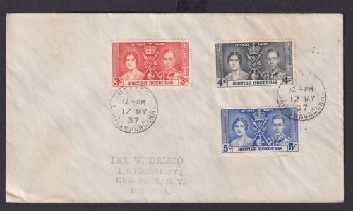 Briefmarken Britische Kolonien British Honduras König Georg Elisabeth Krönung