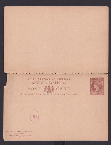 Briefmarken Britische Kolonien Antigua Ganzsache Queen Victoria Frage & Antwort