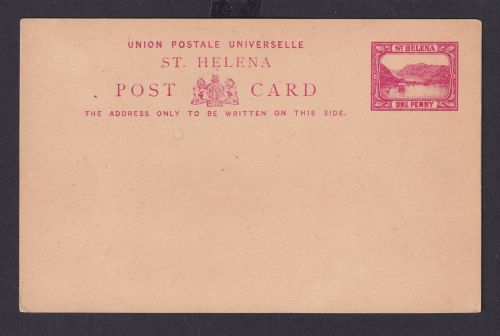 St. Helena Ganzsache 1p postal stationery Südatlantik