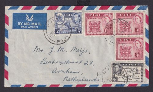 Fiji Fitschi Inseln MIF King Georg VI + Queen Elisabeth Suva nach Arnhem