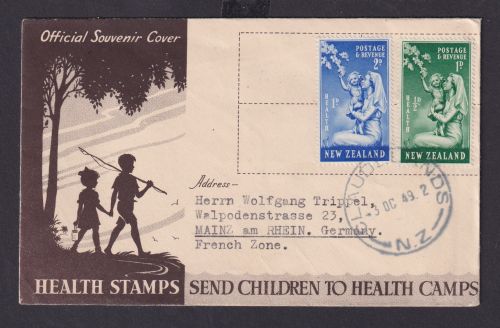 Neuseeland New Zealand Brief MIF 307-308 Gesundheit Childrens Health Camps