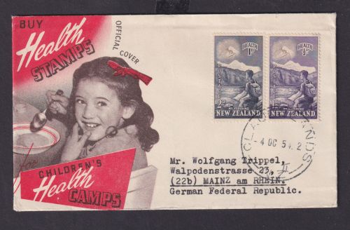Neuseeland New Zealand Brief MIF 346-347 Gesundheit Childrens Health Camps