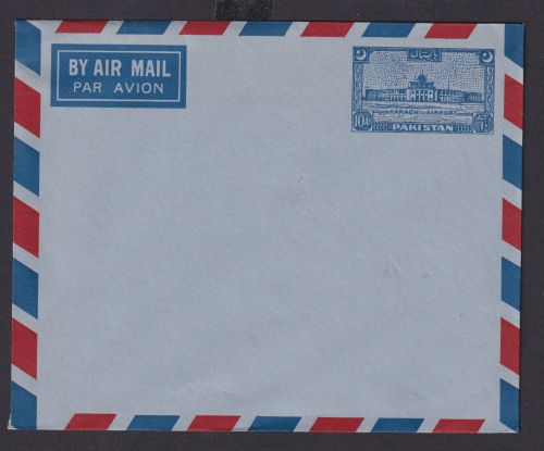 Flugpost Pakistan Ganzsache Aerogramm postal stationery cover 10 AS