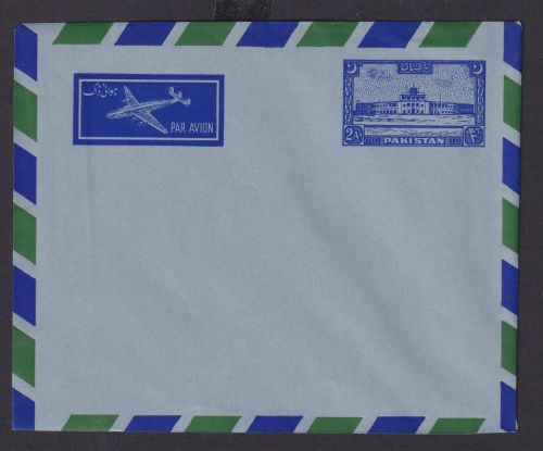Flugpost Pakistan Ganzsache Aerogramm postal stationery cover 2 AS
