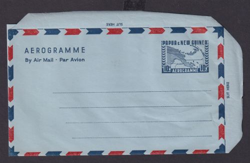 Papua Neuguinea New Guinea Ganzsache Postal stationery Aerogramm Air letter 10 d