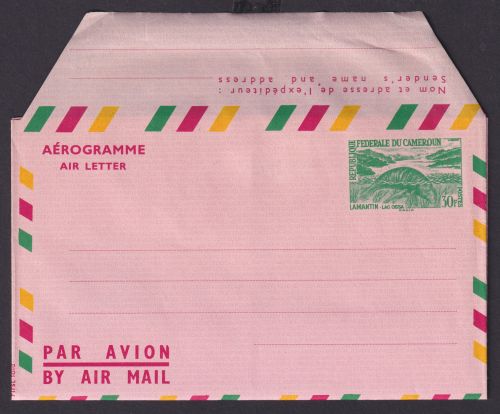 Afrika Kamerun Africa Cameroon Ganzsache Flugpost airmal aerogramm 20 F