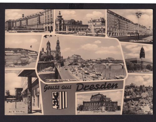 Ansichtskarte Dresden Sachsen Altmarkt Zwinger Ernst Thälmann Str. Semper Oper