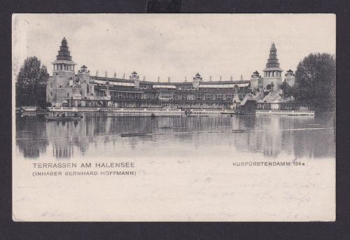 Ansichtskarte Berlin Bahnpost Zug 430 Terassen Am Halensee Unh Gerhasrd Hoffmann