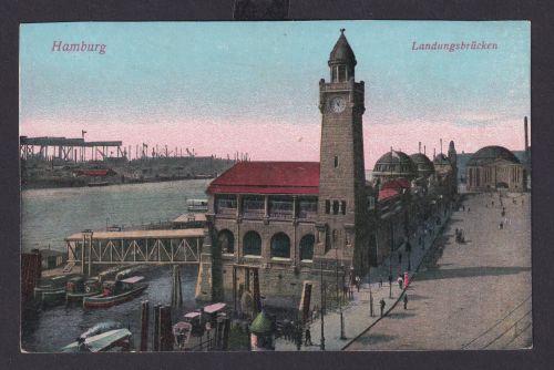 Ansichtskarte Hamburg Landungsbrücke