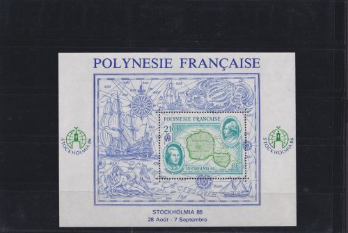Frankreich Franz. Polynesien Block 12 Philatelie Briefmarken Ausstellung Luxus
