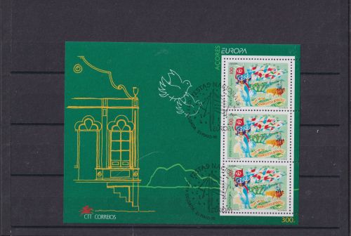 Azoren Portugal Block Briefmarken Festas do Espirito Santo 1998 Luxus gestempelt