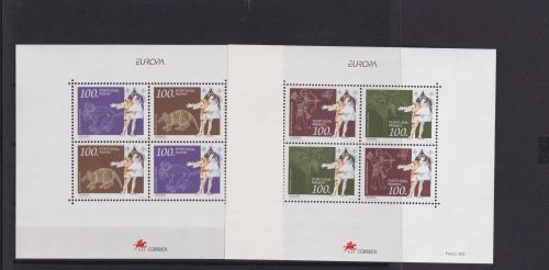 Madeira Azoren Portugal Block Briefmarken Luis Filipe de Abreu 1994 Luxus
