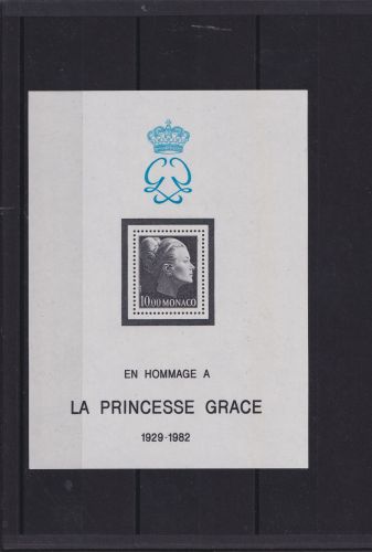 Monaco Block Briefmarken Hommage a La Princess Grace 1929 -1982 Luxus postfrisch