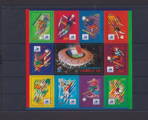 Frankreich Europa Block Briefmarken Stade de France 1998 Luxus postfrisch
