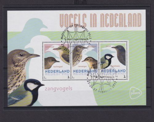 Niederlande Europa Block Briefmarken Vögel in den Niederlanden 2017