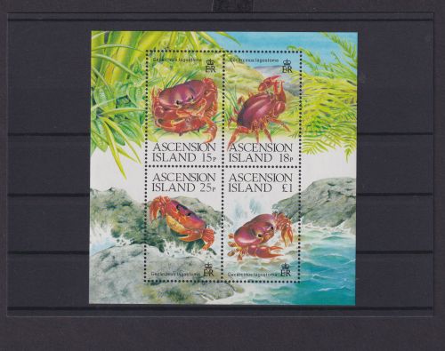 Ascension Island Atlantischer Ozean Afrika Block 18 Landkrabben Luxus postfrisch