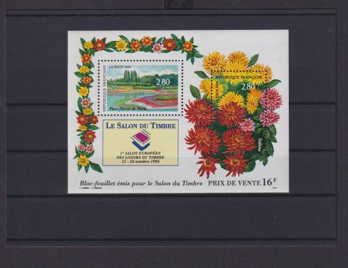 Frankreich Europa Block Briefmarken Parc Florale Paris 1994 Luxus postfrisch