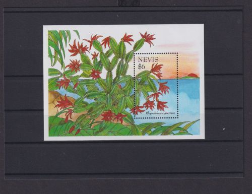 Nevis Karibik Übersee Block Briefmarken Pflanzen Rhipsalidopsis Gaertneri Luxus