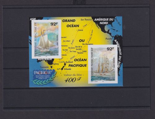 Französisch Polynesien Übersee Block Briefmarken Schiffe Pacific 1997 Luxus