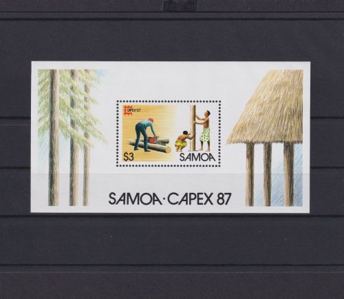 Samoa Übersee Block Briefmarken CAPEX 1987 Luxus postfrisch
