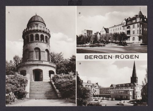 Ansichtskarte Bergen Rügen Mecklenburg Vorpommern Ernst Moritz Arndt Turm Karl
