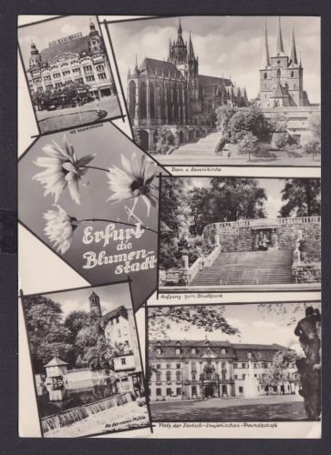 Ansichtskarte Erfurt Blumenstadt Thüringen Ansichtennach Eddnitz Köthen