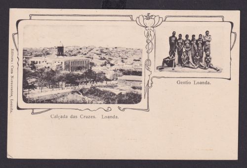 Ansichtkarte Afrika Angola Portugal Kolonien Jugendstil Loanda Hauptstadt