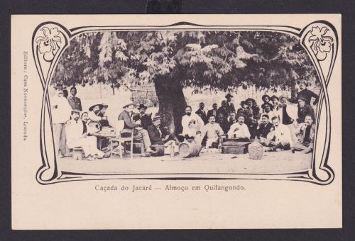 Ansichtkarte Afrika Angola Portugal Kolonien Jugendstil Fest für Männer