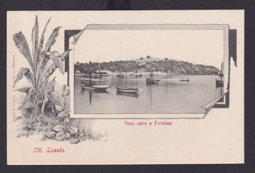 Ansichtkarte Afrika Angola Portugal Kolonien Jugendstil Loanda Hauptstadt