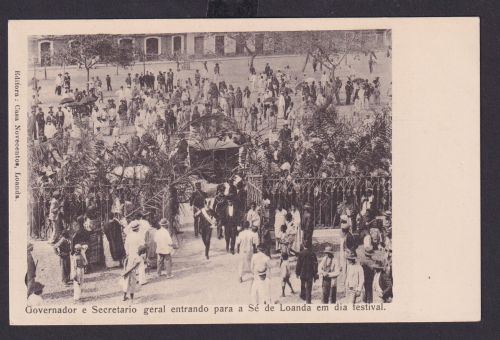 Ansichtkarte Afrika Angola Portugal Kolonien Loanda Hauptstadt Gouverneur