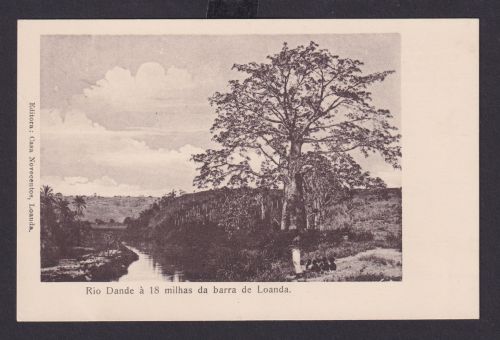 Ansichtkarte Afrika Angola Portugal Kolonien Loanda Hauptstadt Rio Dante Fluss