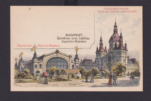 Ungarn Litho Ganzsache 5 Kreuzer Budapest Kirche Religion Glaube