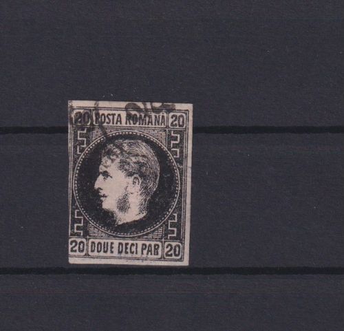 Rumänien Fürst Karl I. 16 y 20 Par gestempelt Kat.-Wert 35,00 Ausgabe 1866