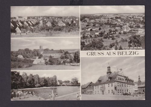 Ansichtskarte Belzig Brandenburg Burg Eisenhardt Ansichten n. Berlin