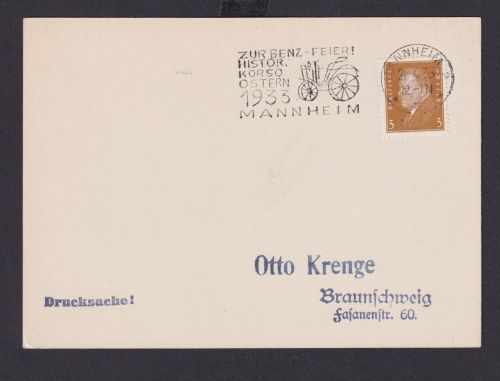 Mannheim Baden Württemberg Deutsches Reich Drittes Reich Karte Automobile SST