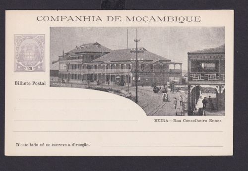 Mosambik Mozambique Afrika Portugal Kolonien selt. Bild Ganzsache Companhia de