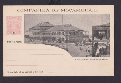 Mosambik Mozambique Afrika Portugal Kolonien selt. Bild Ganzsache Companhia de