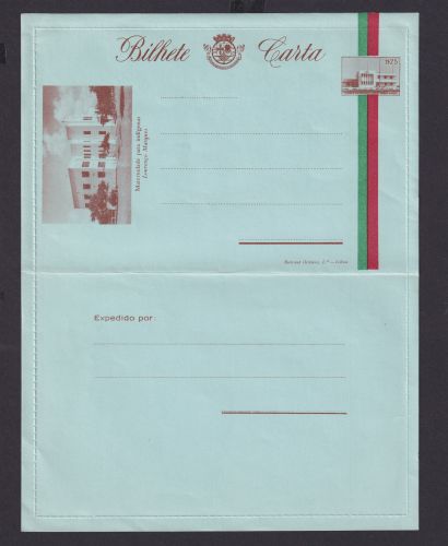Mosambik Mozambique Afrika Portugal Kolonien selt. Ganzsache Kartenbrief 1,75 $