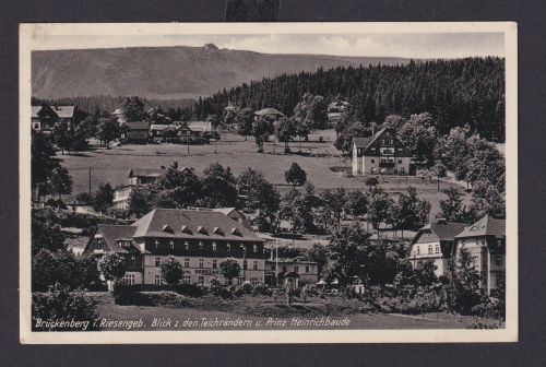 Ansichtskarte Brückenberg Sachsen Riesengebirge Prinz Heinrich Baude Hotel