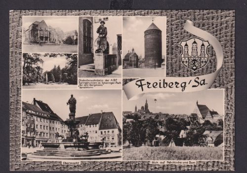 Ansichtskarte Freiberg Sachsen Versch. Ansichten Verlag Erhard Neubert KG