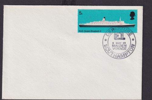 Großbritannien Schiffspost Brief Departure Southamtopn Maiden Voyge Schiffe