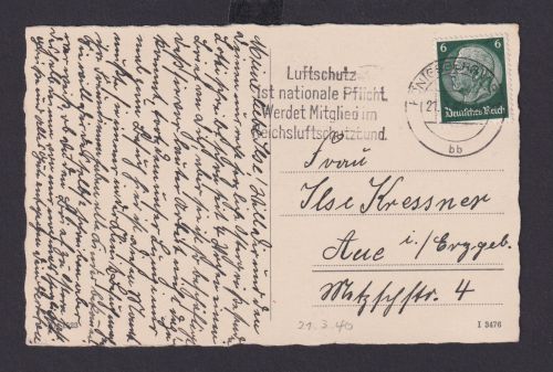 Königsberg Preußen Deutsches Reich Drittes Reich Karte SST Luftschutz ist