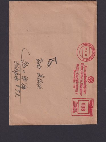 AFS Absenderfreistempel Berlin Charlottenburg Deutsches Reich Drittes Reich