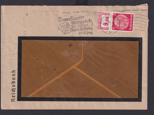 Unterrand Hindenburg Memmingen Bayern Deutsches Reich Drittes Reich Brief