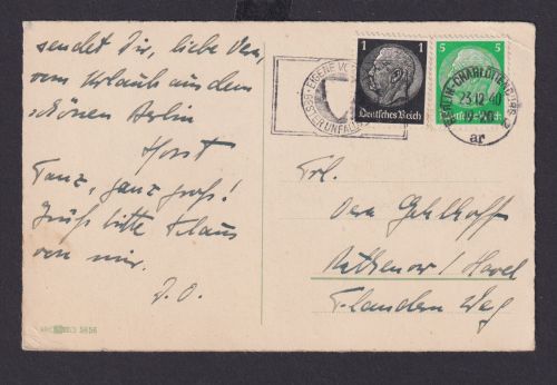 Berlin Charlottenburg Deutsches Reich Drittes Reich Ansichtskarte SST Eigene